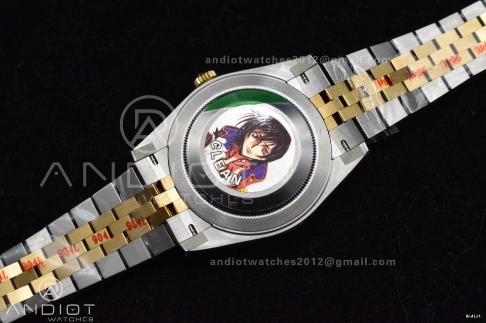 Bracelet DateJust Steel YG Dial on 1:1 YG 904L 126333 41 Stick SS VR3235 Jubilee Edition Clean Best 0307
